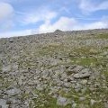 A cairn en route to the summit of Drosgl