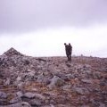 the flat, stony summit plateau of Carn Mairg