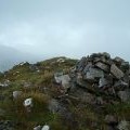 Summit cairn, Sgurr nan Saighead